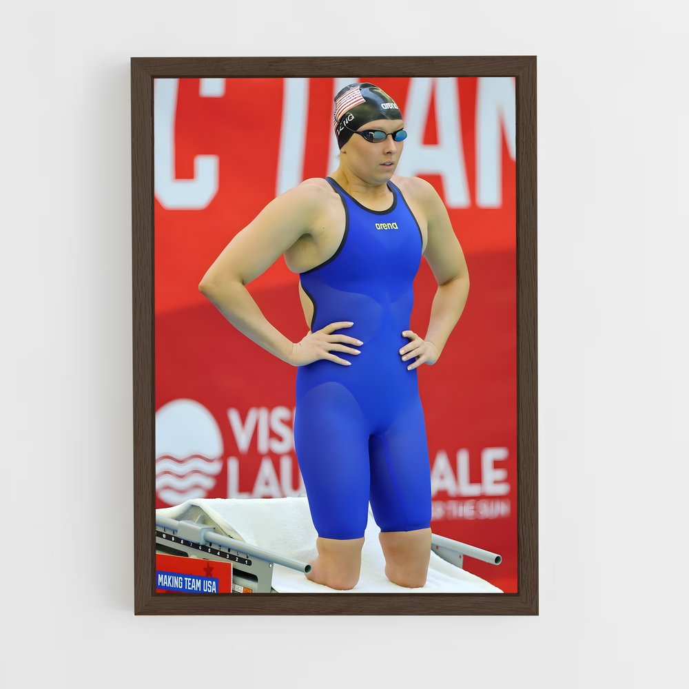 Poster Onde Bleue – affiche Jeux Olympiques (vue 5)